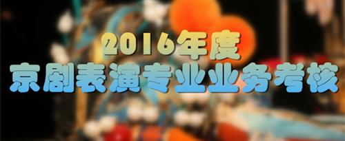 鸡巴大干小穴电影国家京剧院2016年度京剧表演专业业务考...